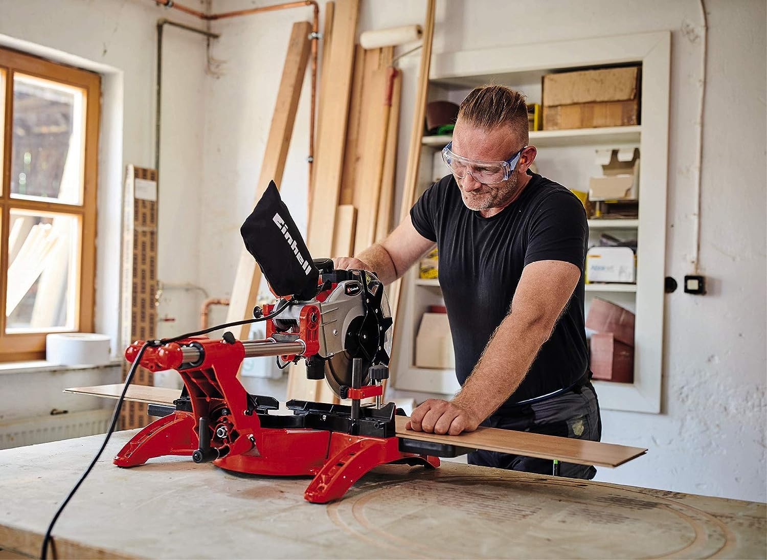 Einhell TC-SM 2534/1 Dual Troncatrice Radiale (230-240 V, 2350 W, Giri Al Min. 4000, Lama Ã˜250 X Ã˜30-48 Denti, Inclinabile DESTRA E SINISTRA 0-45°, Taglio Max 340 X 75 Mm)