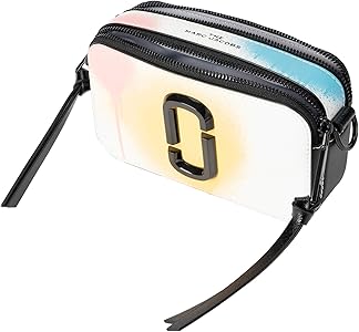 MARC JACOBS(マークジェイコブス) ショルダーバッグ スナップショット M0016167 白×イエロー×マルチ スプレーペイント レザー MARC JACOBS - MARC JACOBS(マークジェイコブス) ショルダーバッグ