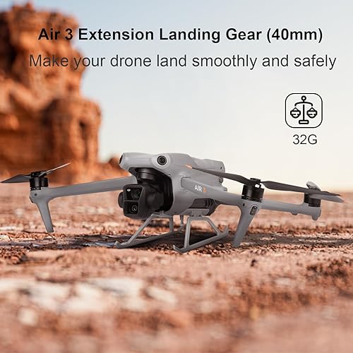 Miniatura 4 de YETEETH Paquete de accesorios Air 3 en 1, protector de hélice + tren de aterrizaje + correa de soporte de hélice para accesorios DJI Air 3