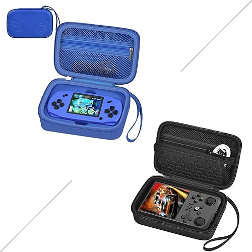 casmilee Travel Carrying Case Compatible with Beijue 16 Bit Handheld Games+Retro Gaming Console Case for R36MAX Game Consoles