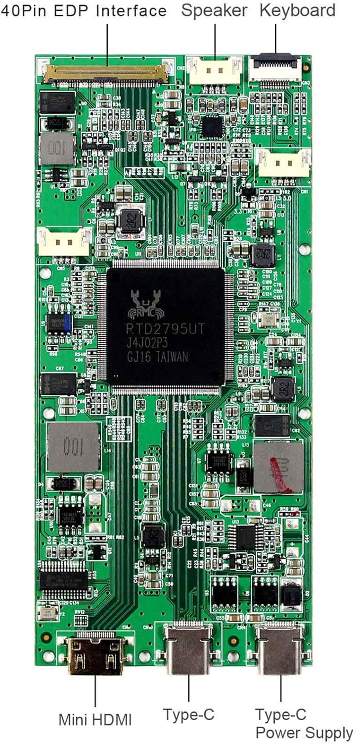 VSDISPLAY 15.6" 15.6 inch 4K LCD Screen NV156QUM-N44 3840 (RGB)×2160 with USB C LCD Controller