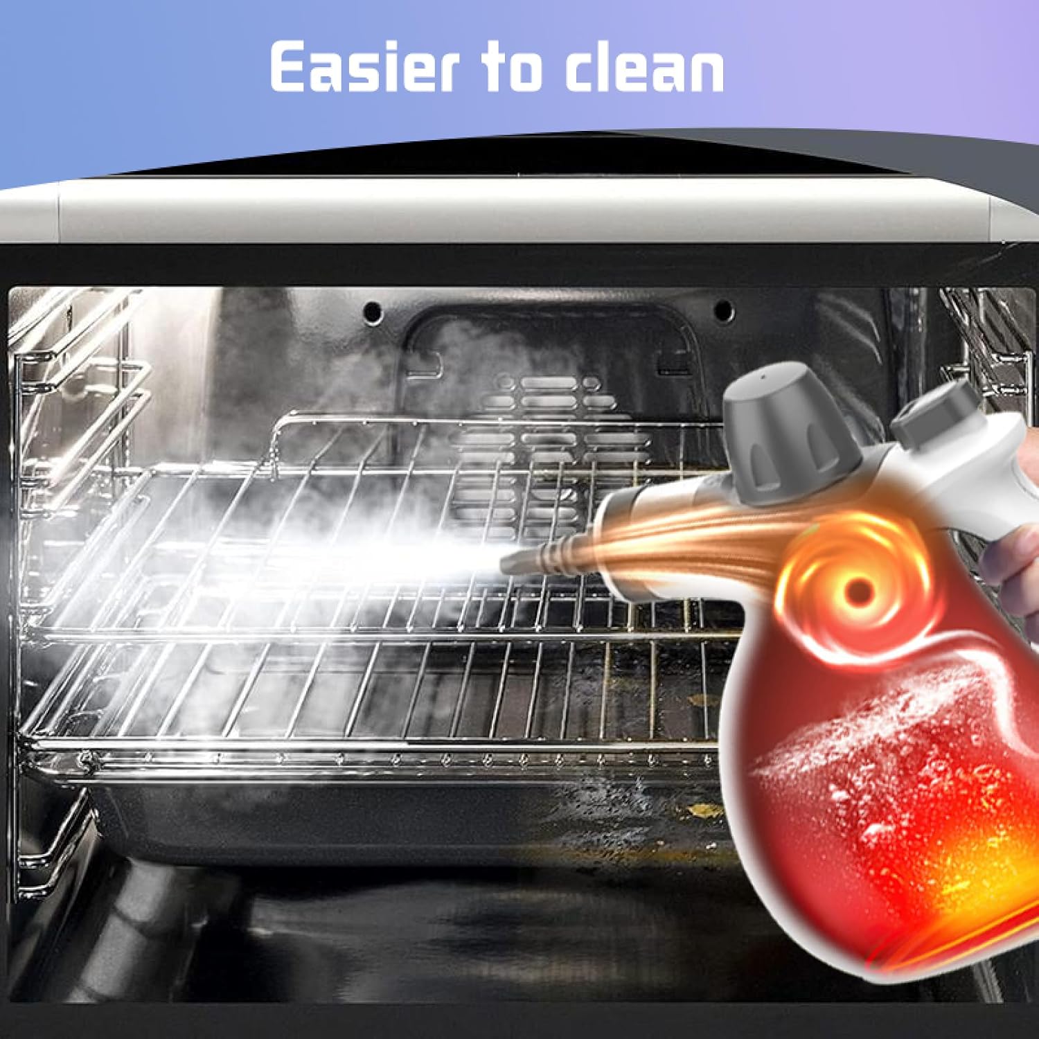 Featwell Handheld Steam Cleaner, Pressurized Portable Multi-Surface Steam Cleaner with 12 pcs Accessories, Multi-Purpose Portable Steamer for Cleaning Dirt, Grease, Tile, Floor, Couch, Car