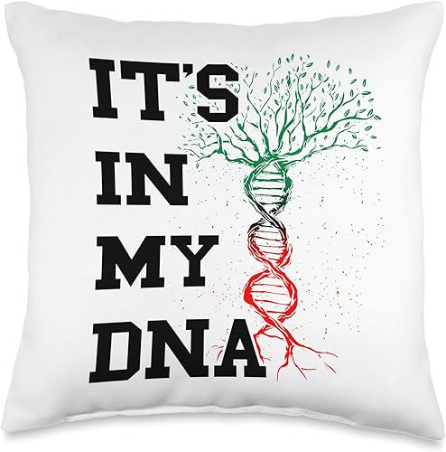 Pan African Pride Black History Pan African UNIA Flag DNA Tree Juneteenth Black History Throw Pillow, 16x16, Multicolor