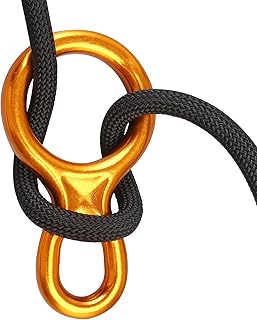 SOB Rescue Figure 8 Descender Belaying Belay Device Rock Climbing Rappelling Gear Aluminum Magnesium Alloy for Climbing,High Rescue,Mountaineering