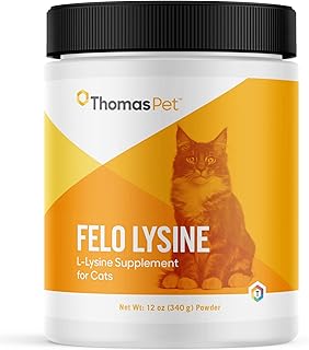 Thomas Labs Felo Lysine - L-Lysine Supplement for Cats - Lysine for Cats - (12 oz Powder)