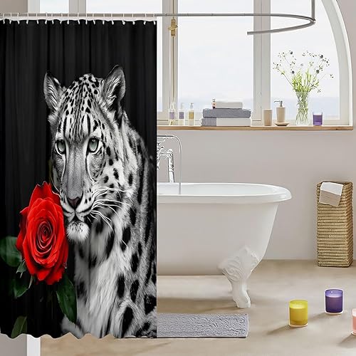 Vista 78 de Erosebridal Kids Tie Dye Shower Curtain, Girls Bohemian Hippie Bath Curtain, Watercolor Psychedelic Bathroom Accessories, Waterproof Polyester