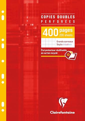 Clairefontaine, 400 pages de copies doubles