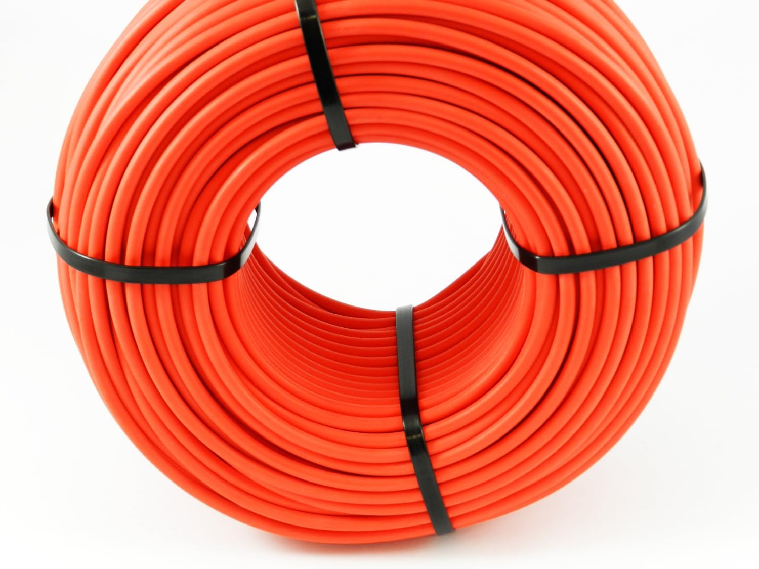 Kabel solarny, towar sprzedawany na metry, 6 mm², H1Z2Z2-K, certyfikat TÜV, czerwony, czarny, niebieski, 5 m – 500 m (czerwony, 50 m)