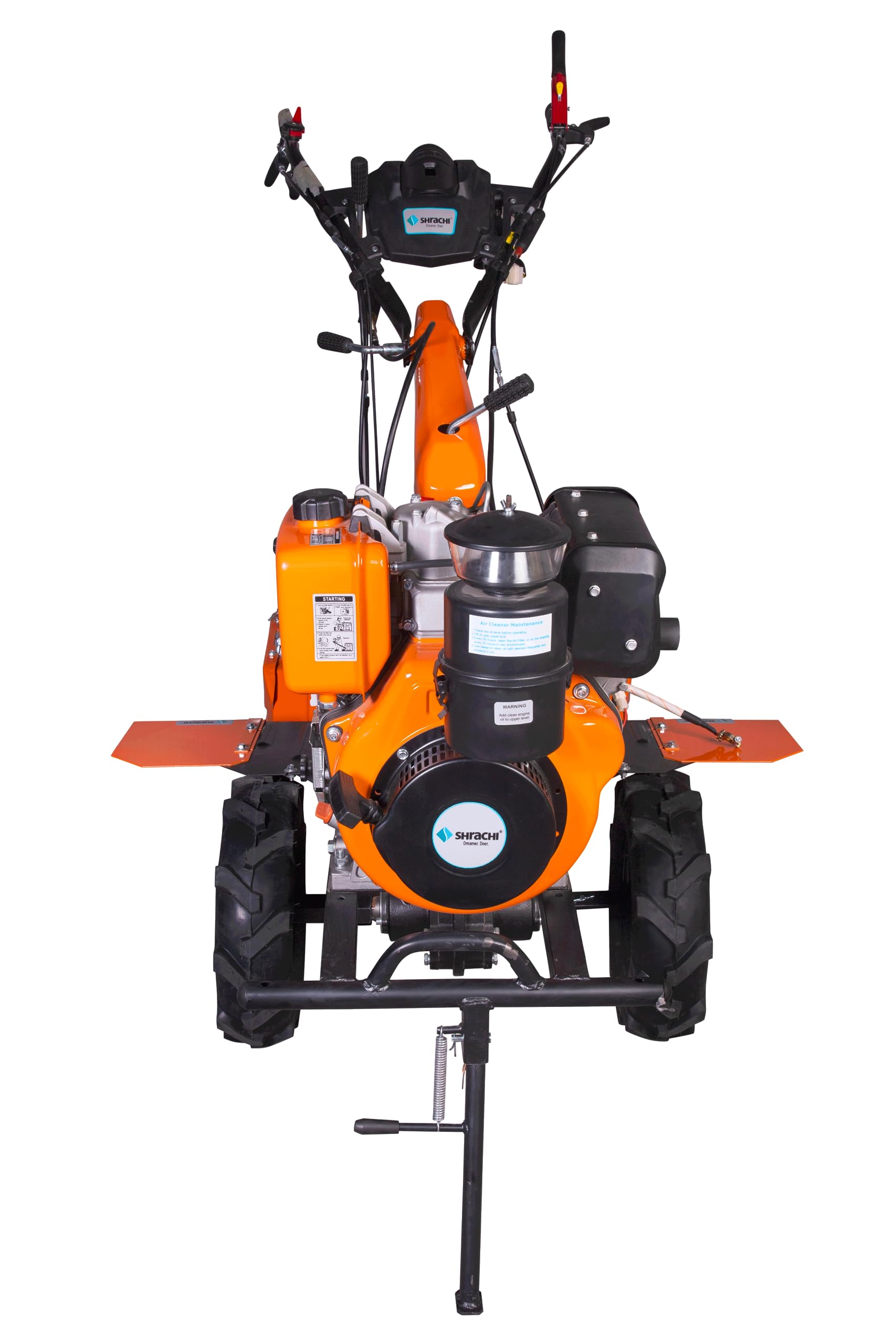 SHRACHI 8D6 Power Weeder 9HP, Diesel, Metal, Red/Orange, 40