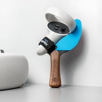 Glistco G-Spin - VR Table Tennis Paddle Grip Handle Adapter Compatible with Meta/Oculus Quest 2 and Eleven Table Tennis