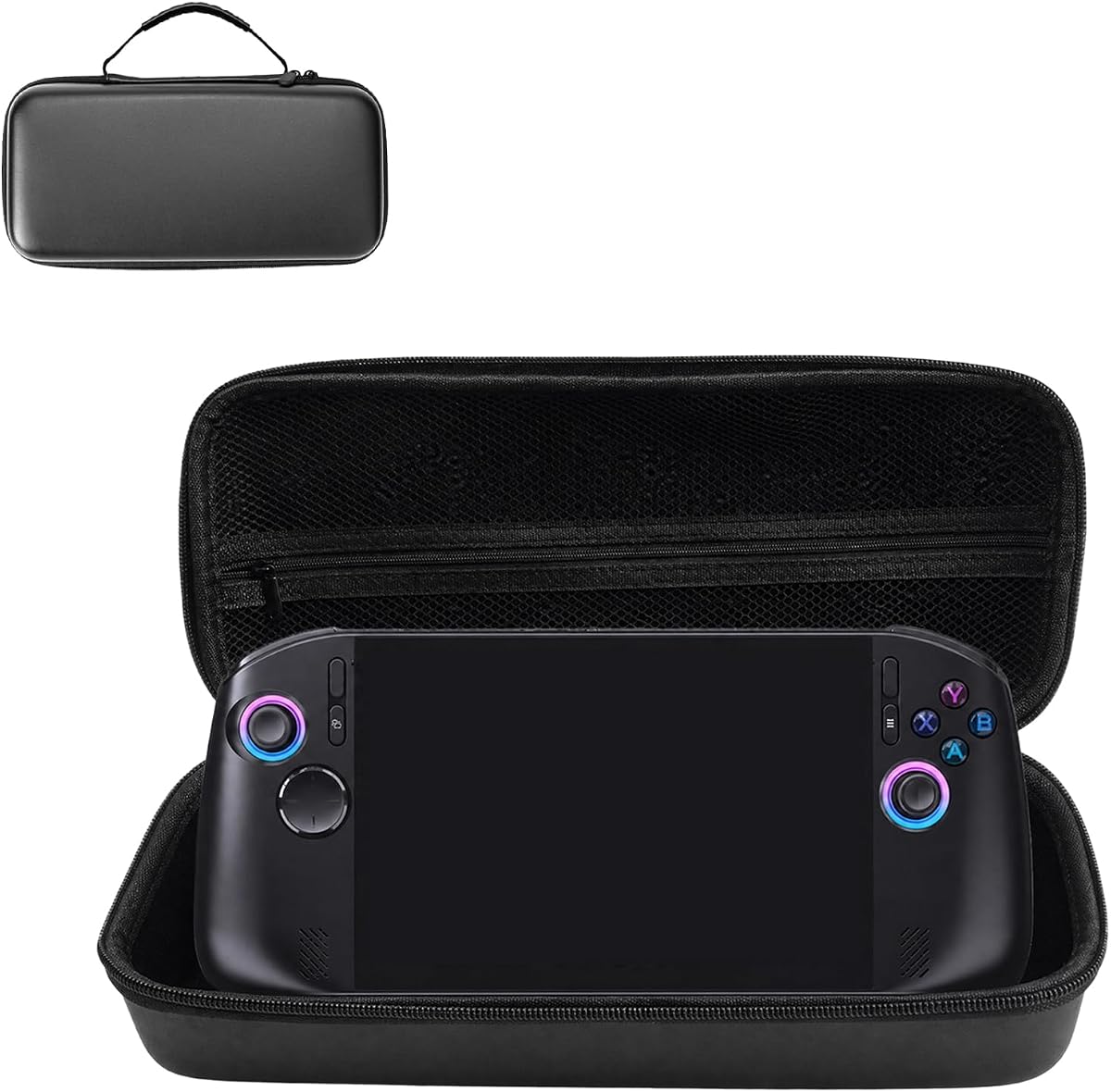 Carrying Case Compatible with Acer Predator Atlas 8 Handheld Game Console, Hard Shell Travel Case with Accessories Storage Pocket, Shockproof, Water-Resistant, Black