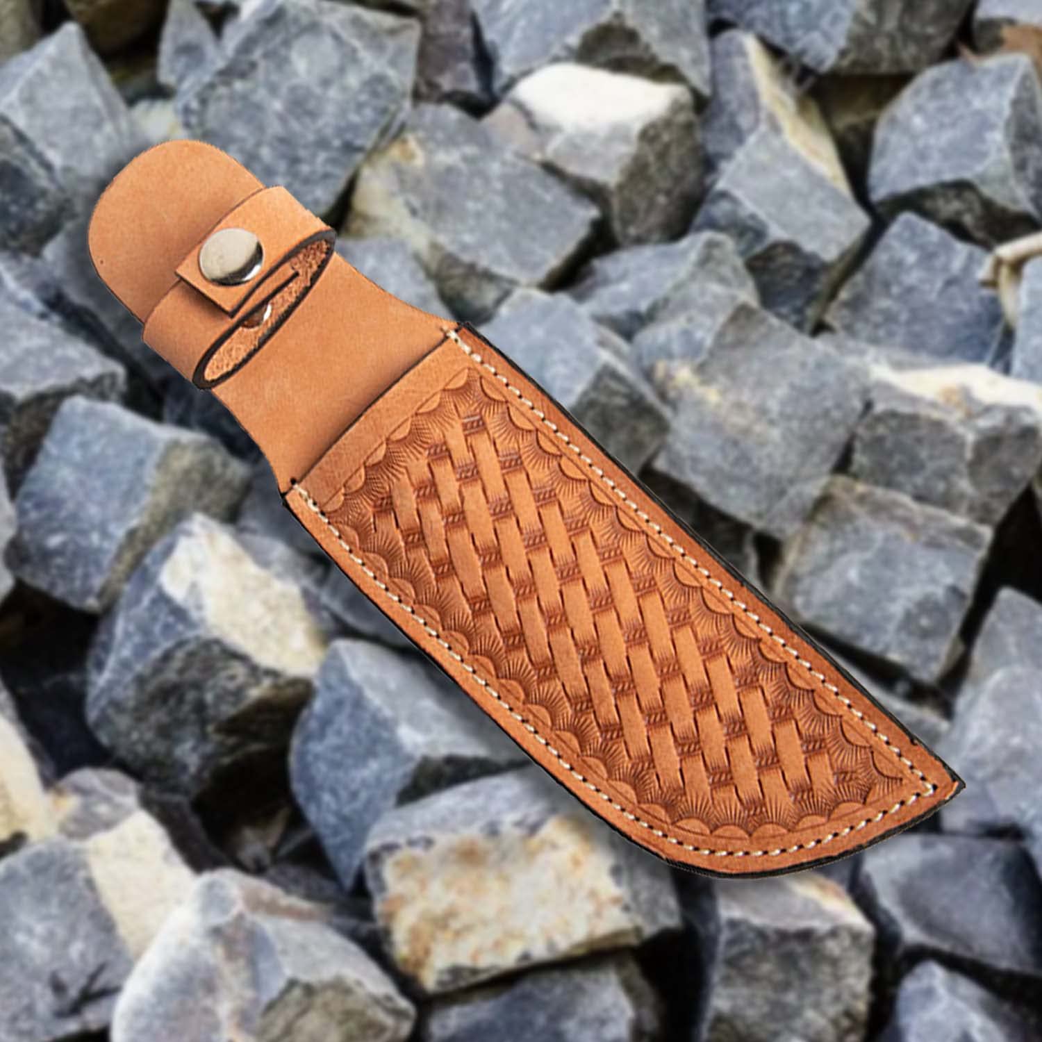 Wonder Care Cassa del Cuoio Genuino Fatti A Mano Vera Pelle Coltello Guaine Con Cintura Loop Tasca Coltello Holder Per Cintura 4.7 "Lama Adatto Coltello Fondina