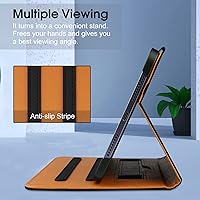 Vista 4 de Funda para iPad mini 7 (A17 Pro) 2024, iPad mini 6 2021, iPad mini 7ª/6ª generación de 8.3 pulgadas, funda de piel sintética de alta calidad