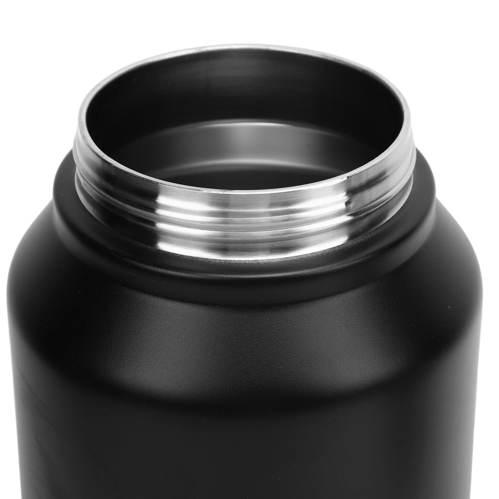 Isolierte 3-Liter-Wasserflasche für Sport, Fitnessstudio, Fitness, Vakuumflasche aus Edelstahl 316, Hält 48 Stunden Kalt und 24 Stunden heiß (Schwarz)