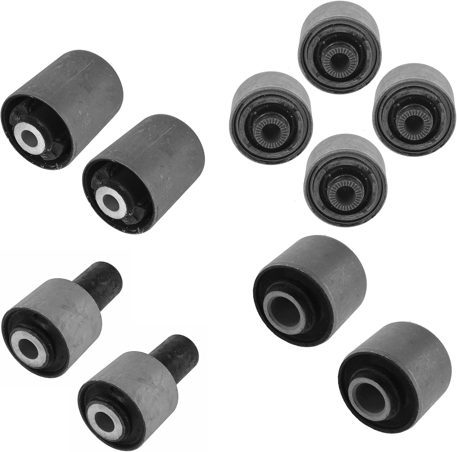 TRQ Control Arm Bushing Upper Lower Front Rear Kit Set of 10 for Lexus LS460 LS600H RWD