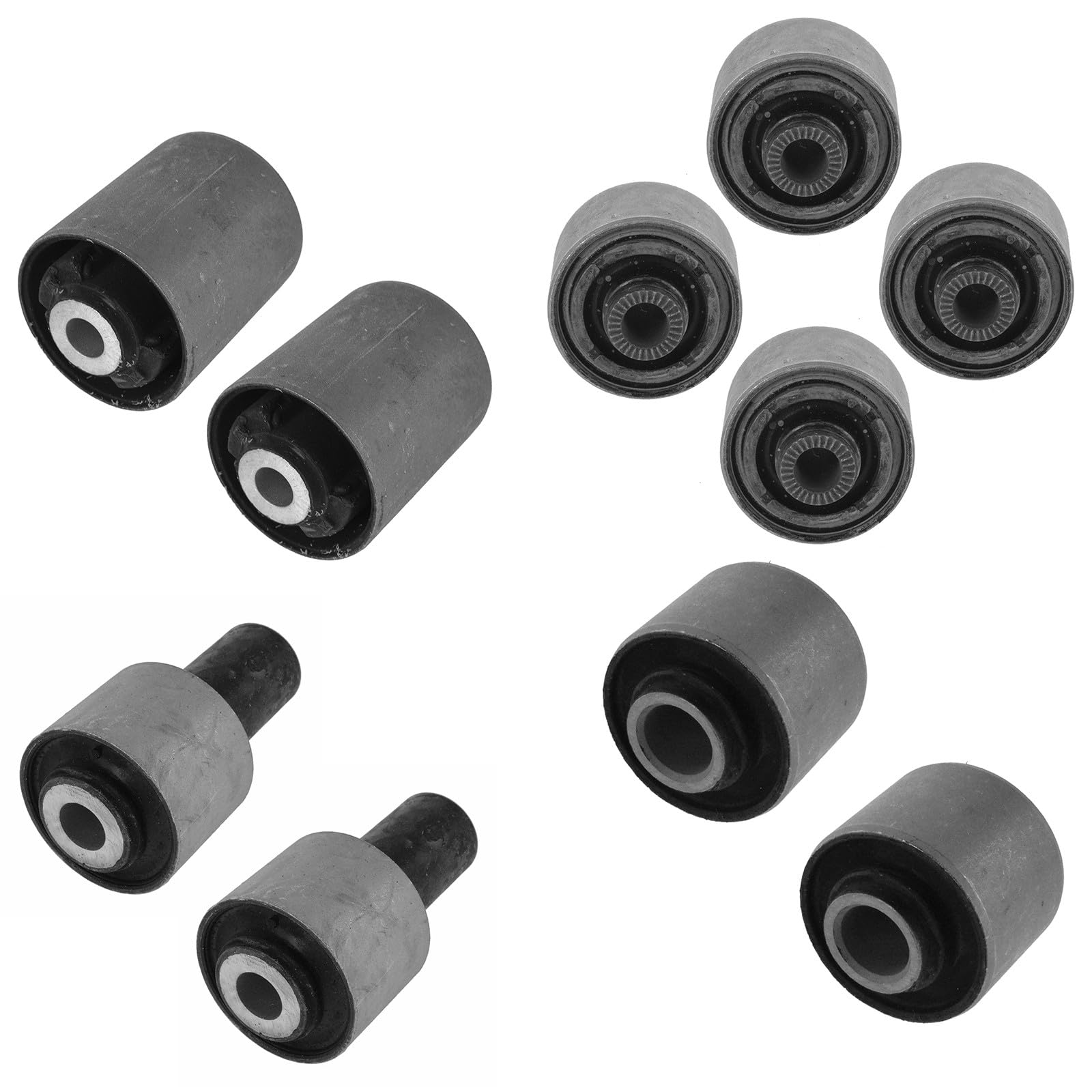 TRQ Control Arm Bushing Upper Lower Front Rear Kit Set of 10 for Lexus LS460 LS600H RWD