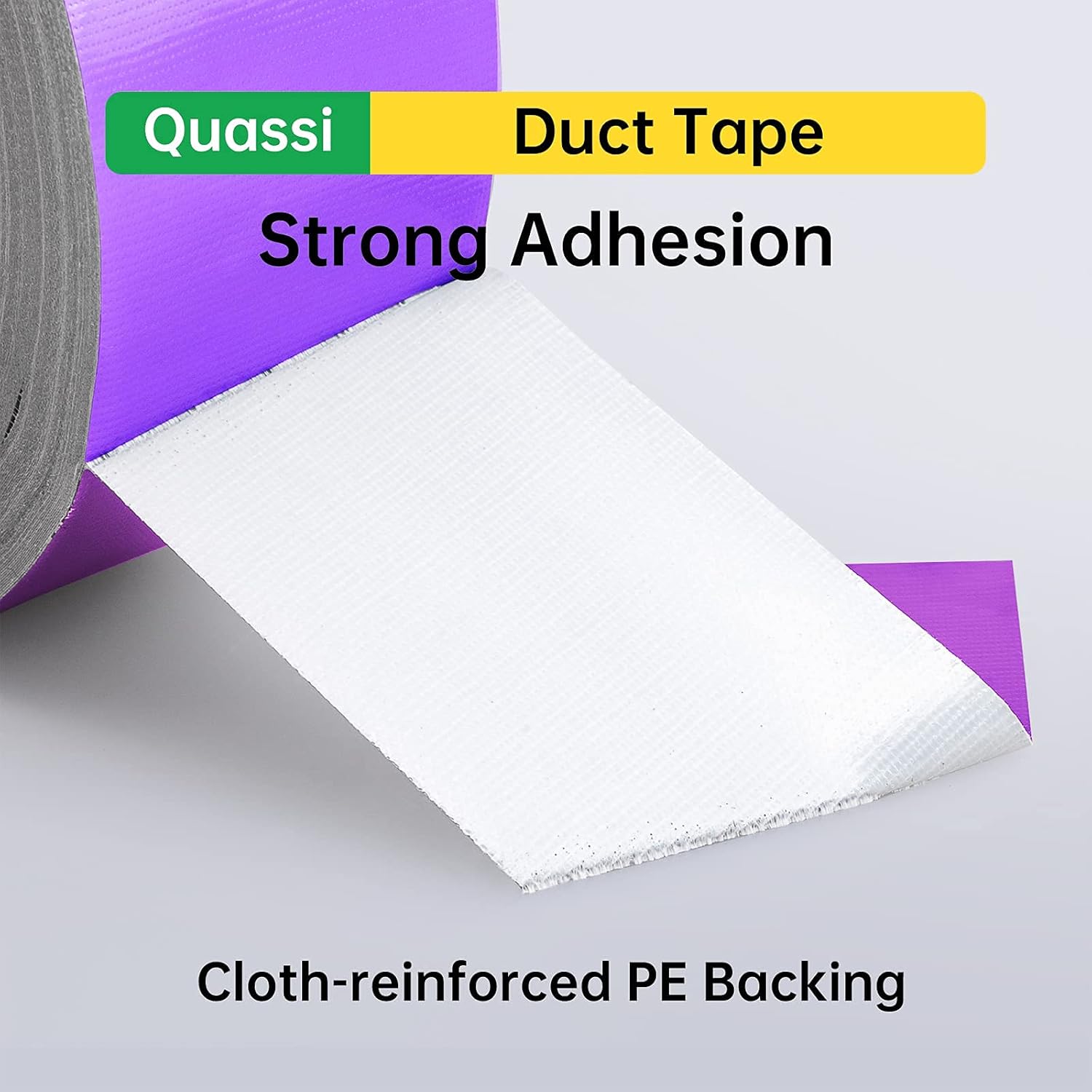 QUASSI Duct Tape Blackout Professional Tape for Repair Strong Flexible Leak Proof, 1.88 Inch x 20 Yard with Black, 3 Packs: Industrial & Scientific