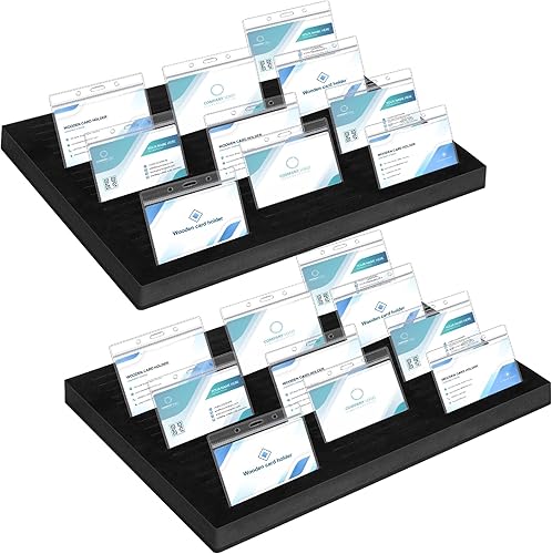 Miniatura 9 de Soporte para tarjetas de identificación, bandeja organizadora de tarjetas de identificación, organizador de insignias de nombre, de espuma con