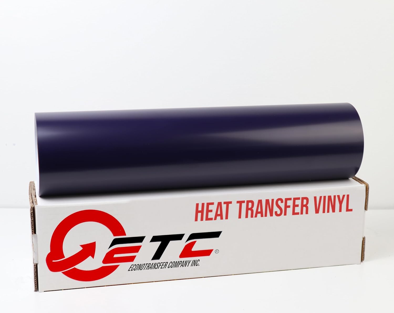 Puff Heat Transfer Vinyl- 20 inch Wide HTV Vinyl for Heat Press Iron on Vinyl for DIY T-Shirts Fabrics - EconoPuff Heat Transfer Vinyl (5 Yards, Navy)