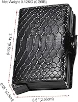 Vista 2 de Ultrafino RFID bloqueo cartera seguro tarjeta de crédito cartera titulares de tarjetas de crédito