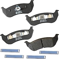 Vista 146 de Pastillas de freno traseras cerámicas Bendix Premium SBC1337 para Cadillac CTS 2014-2008, SRX 2016-2010, Chevrolet Camaro 2015-2010, Saab 9-4X 2011