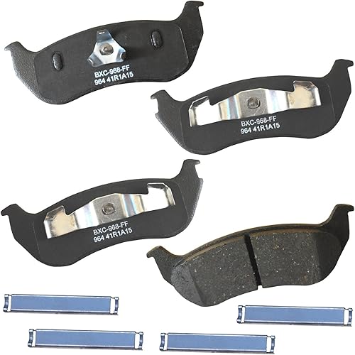 Miniatura 148 de Bendix Pastillas de freno traseras de cerámica Premium SBC1100 para Nissan Frontier 2024-2005, Xterra 2015-2005, Suzuki Equator 2012-2009