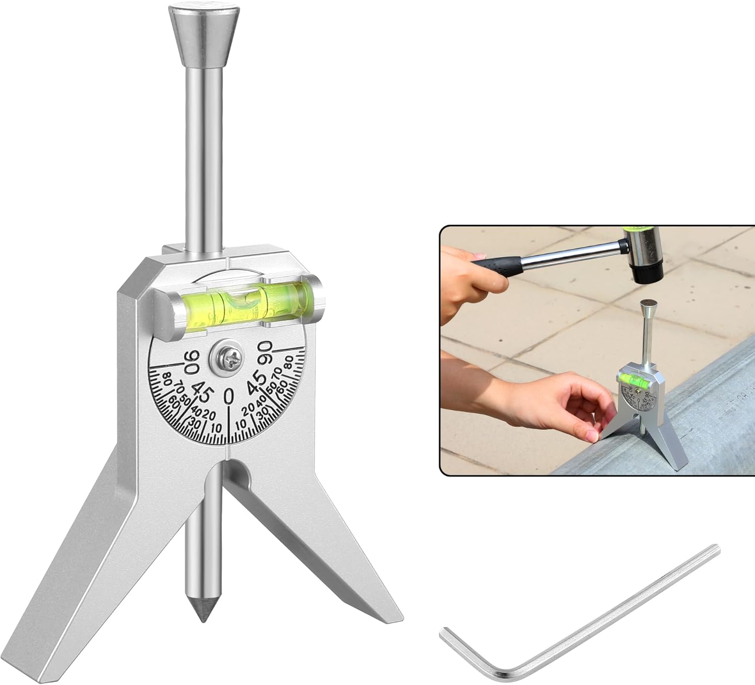 Pipe Center Finder, Pipefitter Tools With Centering Head, Center Finder Tool for Measuring Pipes