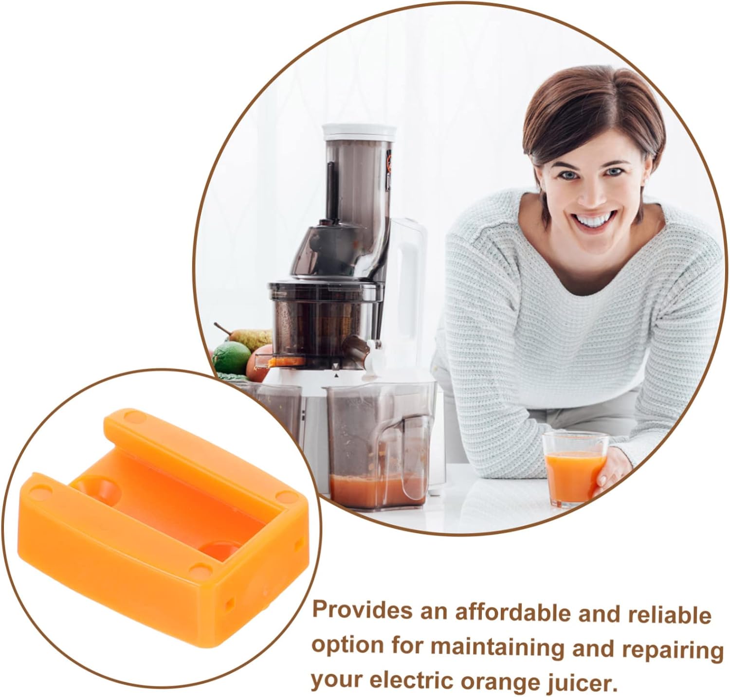 GANAZONO 4pcs Professional Orange Juicer Replacement Part Compact Peeler Machine Holder for Xc Sturdy and Easy to Clean Juicer Accessory Efficient Design for Safe Operation