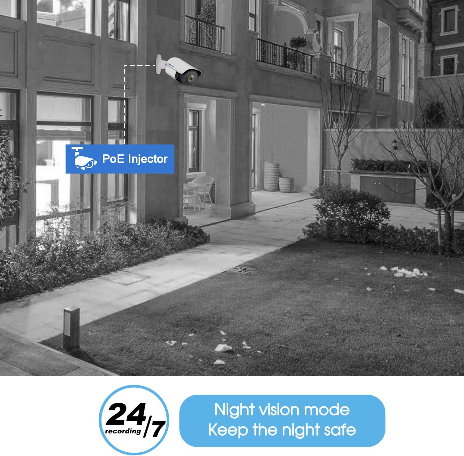 Exclusive Discount 80% Offer AIHOWS 5Mp PoE Bullet Security Camera System with 4Pcs IP Surveillance Camera,8CH H.265+ NVR Home Surveillance Video System Cover 2TB HDD for 24/7 Sound & Video Recording (8mp 8+4)