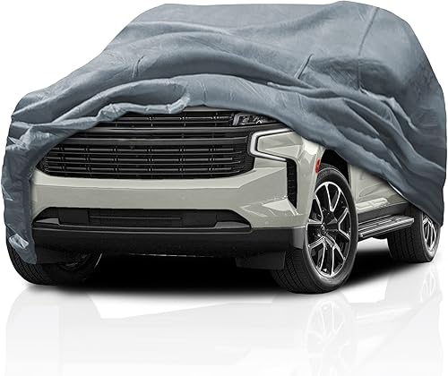 Cubierta de coche de 5 capas para GMC Yukon SUV de 4 puertas 2015-2021 Chevy Tahoe semipersonalizada de cobertura completa resistente para todo tipo