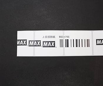 Amazon.co.jp: マックス ラベル 上質感熱紙 ラベルプリンタ用 50