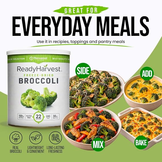 Ready Harvest Freeze-Dried Broccoli, #10 Can