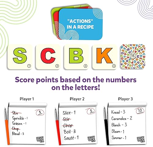 Miniatura 4 de Skillmatics Juego de mesa y cartas juego de primera a 5, categoría con un giro, pensamiento rápido, perfecto para fiestas, Navidad, noches de juegos