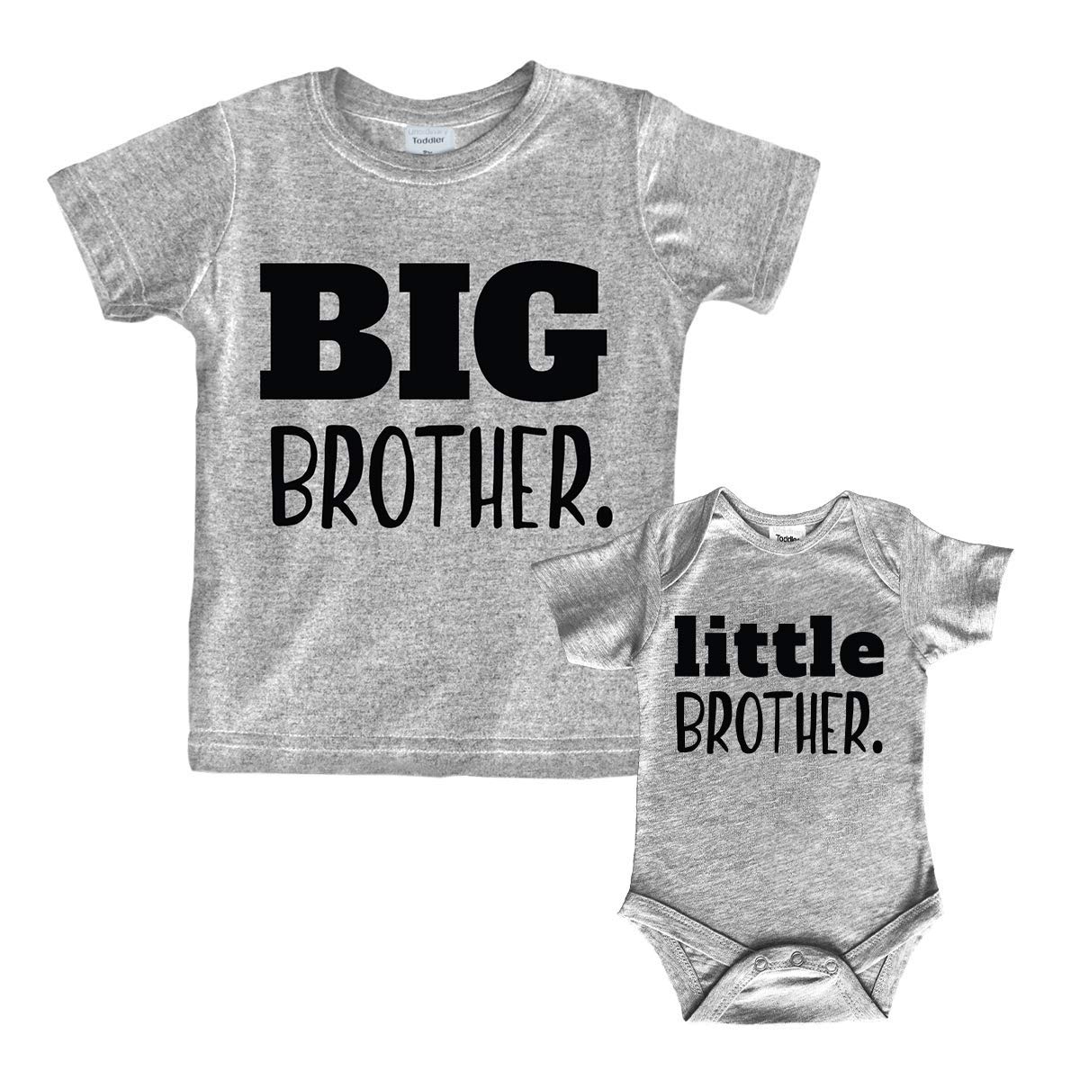 Big Brother Little Brother Shirts Matching Outfits Sibling Gifts Baby Set