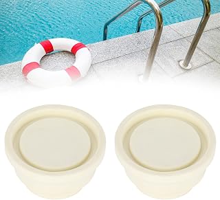 Protetor de Escada, Plugue de Borracha de Escada de Piscina 2 Peças, Material de Acessórios para Piscina de Segurança de Escada para Piscina Enterrada
