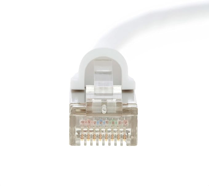 Cable ethernet CAT5E blindado FTP 10 pies blanco miniatura 7