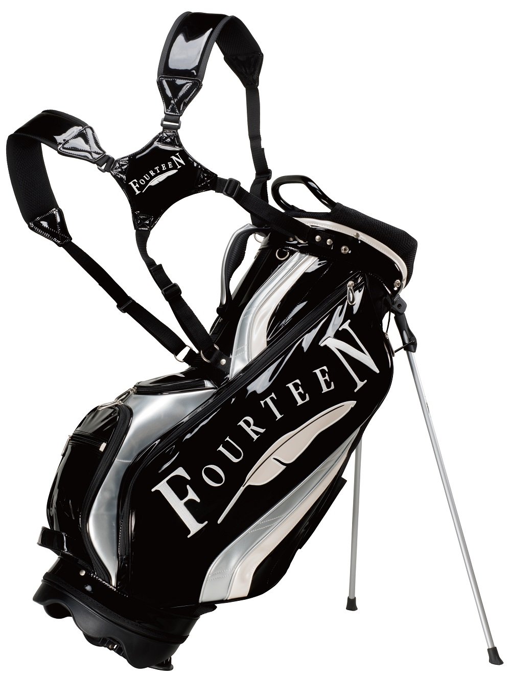 Buy Fourteen Golf Fourteen Stand Bag Black/White Online at Low Prices