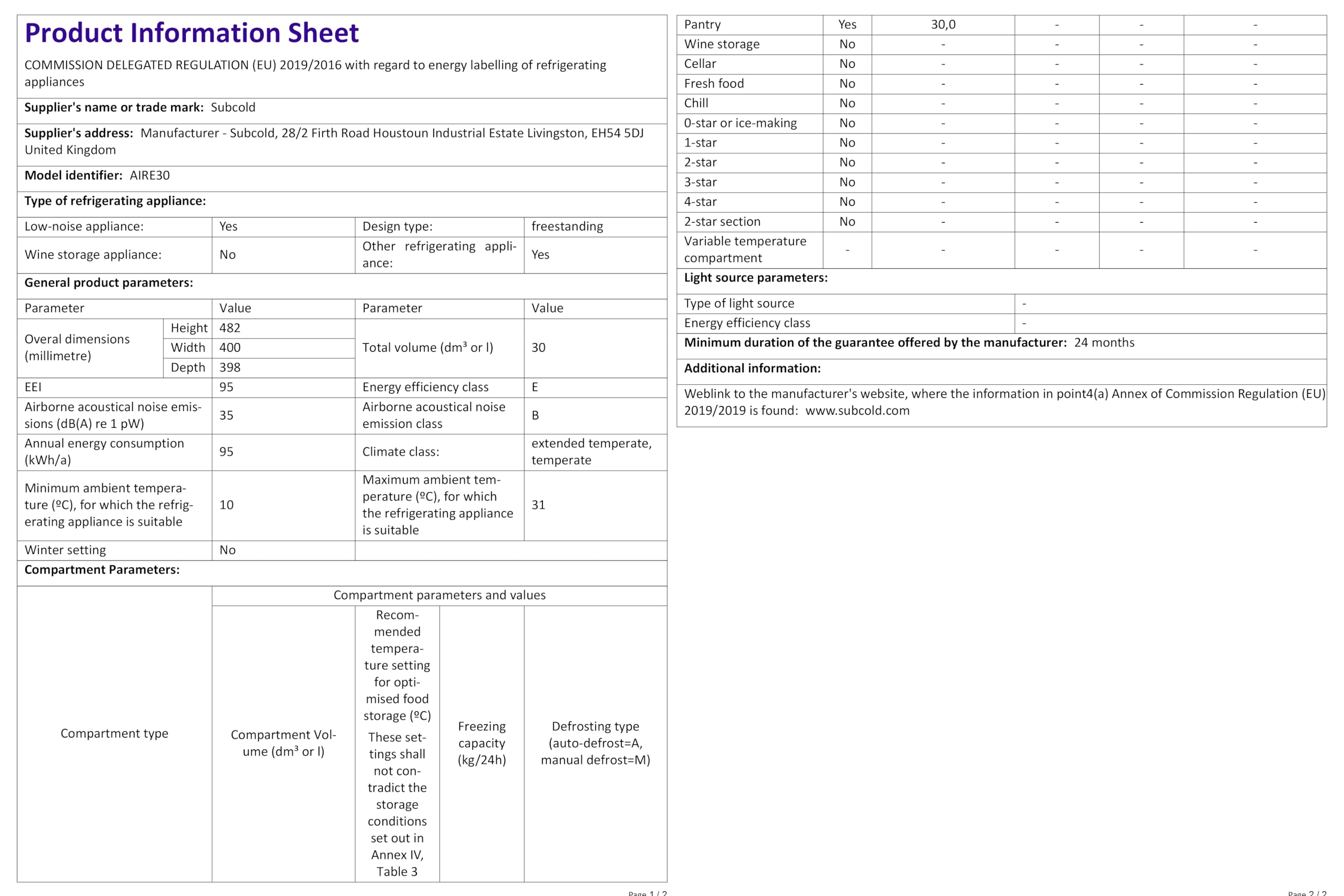bardrinkstuff ChillQuiet Silent Mini Bar Fridge 30ltr Black Quiet Running Mini Bar, Hotel Mini