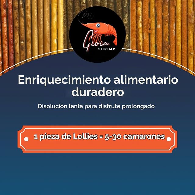 Foto 7 de 8 de 12 Lollies de espirulina para camarones de acuario/alimentación para camarones de acuario