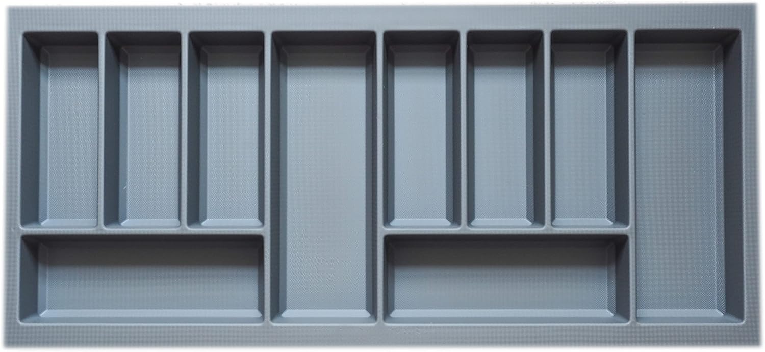 Basalt Grey Non Slip Cutlery Tray for 1000mm Blum Legrabox Drawer 422mm L x 922mm W Storage