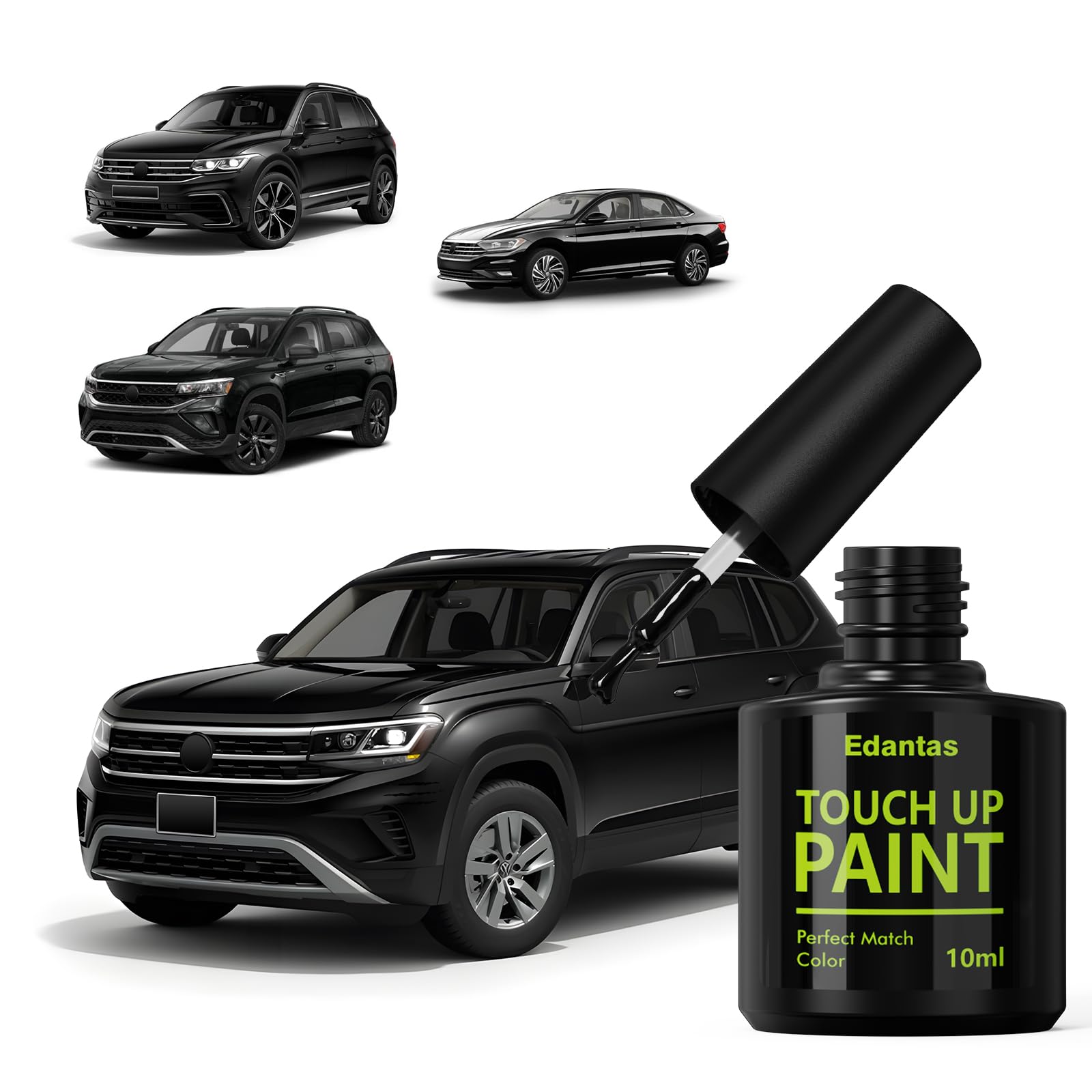 LC9X Deep Black Touch Up Paint for Volkswagen Cars, Professional Auto Touch-up Paint Scratch Repair Kit, Automotive Paints Exact Match Compatible with Atlas/Jetta/Tiguan/Taos/ID4/GTI
