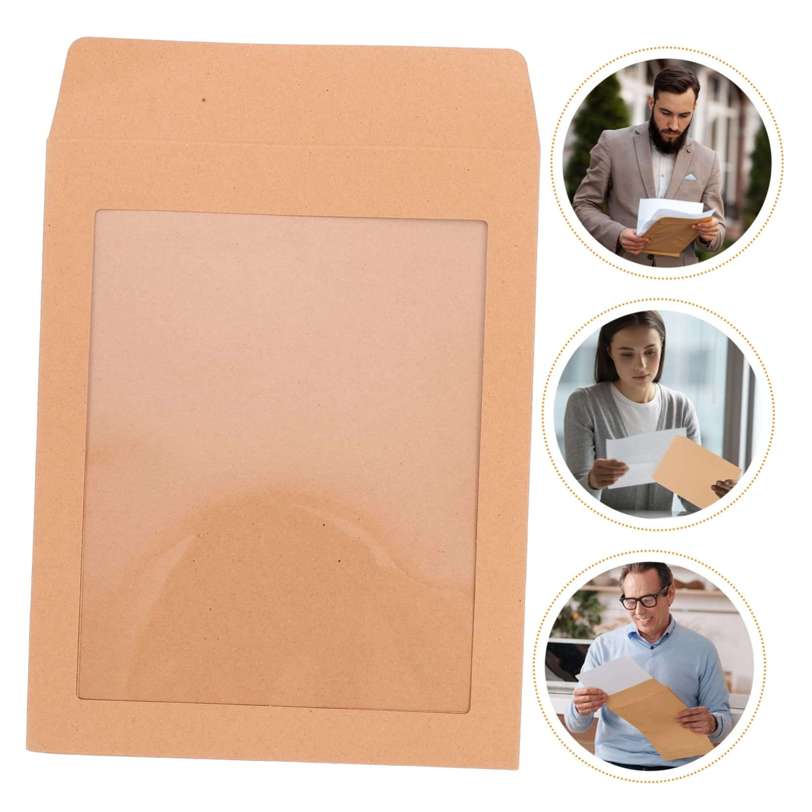 Sobres Kraft de Invitación 25 Piezas Pvc Color Caqui