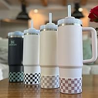 Vista 7 de REUZBL Funda de silicona para botellas Stanley de 20-40oz, termos Hydro Flask, termos Simple Modern, termo Iron Flask, termos similares, accesorio