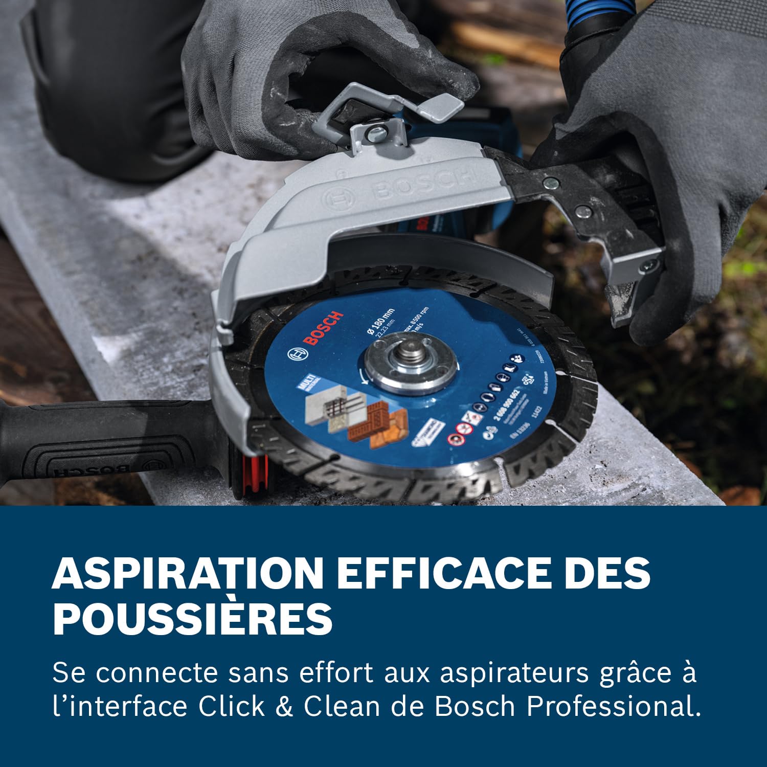 Bosch Professional Dispositif d’aspiration GDE 180-CG