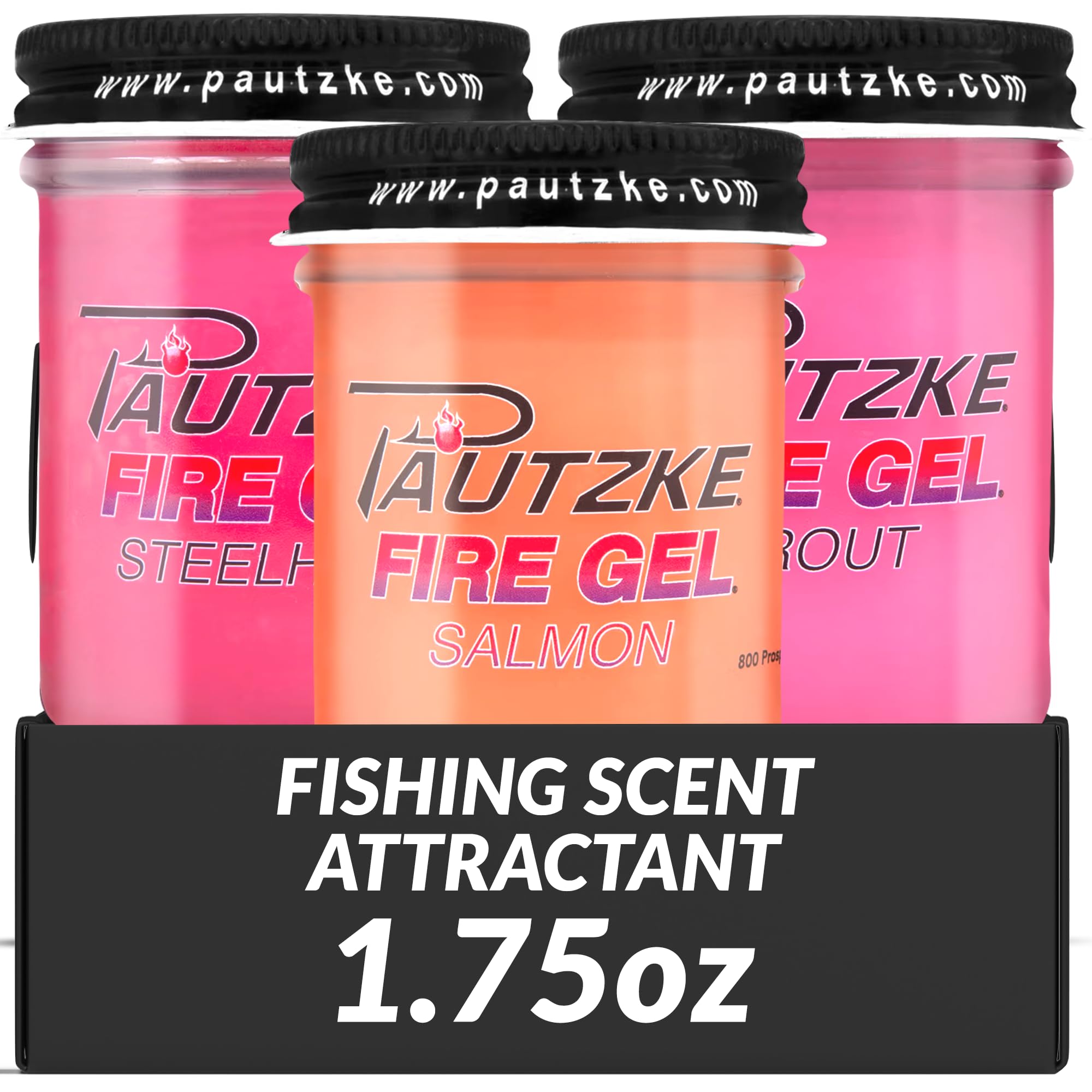 Lurwind Fire Gel Bait Trout Bundle(Salmon, Trout, Steelhead), Irresistible Fishing Bait for Trout, Salmon, and Crappie, Extra Potent and Long-Lasting, Easy to Apply, 1.75 Oz Each
