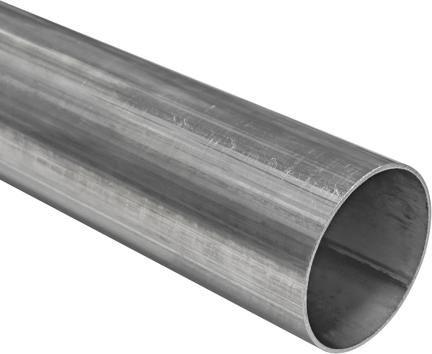 2-3/8" OD 304/304L Stainless Steel Tubing, 16 Gauge (.065), Welded, A269, Mill ID, Bright Annealed OD - 2' Length
