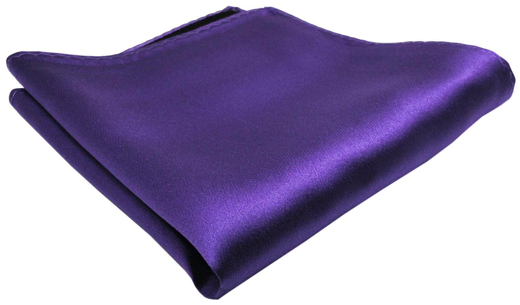 TigerTie woven Designer Satin silk handkerchief in lila-Lilac monochrome - Pochette 30 x 30 cm - handkerchief 100% pure silk