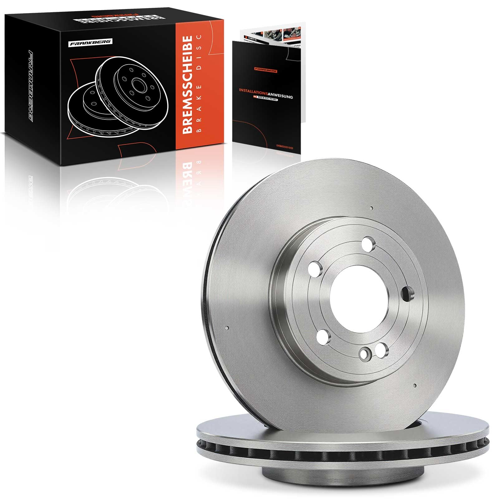 Frankberg 2 discos de freno delanteros ventilados Ø295 mm 2474210312 | A2474210312; Compatible con: CLA C118, Clase B W247, Clase A W177, Berlina Clase A V177, CLA Shooting Brake X118