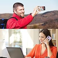 Vista 5 de Cartera de cuero para teléfono adhesiva, soporte para tarjetas para estuche de teléfono, billetera con adhesivo para tarjetas de crédito, adecuada