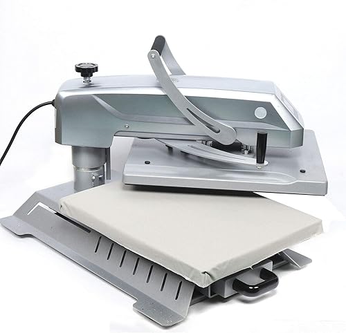 Máquina de prensa de calor Clamshell de 16 x 20 pulgadas, prensa de calor abierta automática versión horizontal, sublimación, transferencia digital,